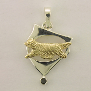 Bearded Collie Pendant - BCOL610
