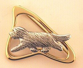 Bearded Collie Brooch - BCOL259