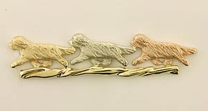 Bearded Collie Brooch - BCOL425