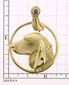 Black and Tan Coonhound Pendant - COON106