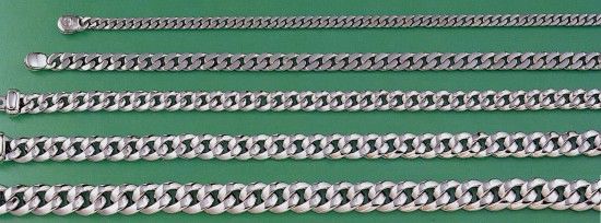 Platinum Chains - Curb Bracelets
