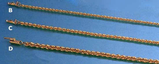 Gold Chains - Solid Rope