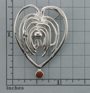 Bearded Collie Brooch - SBCOL544