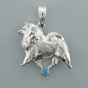 Keeshond Pendant - SKEES114 - Click Image to Close