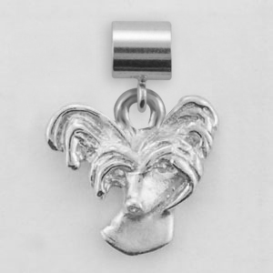 Chinese Crested Dog Charm - SPAND106 - Click Image to Close
