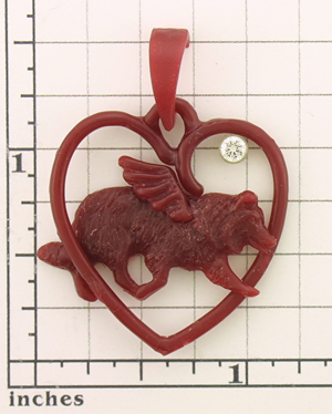 (image for) Border Collie angel pendant