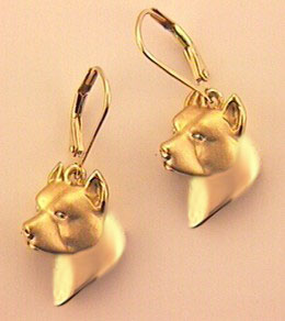 American Staffordshire Terrier Earrings - AMST107