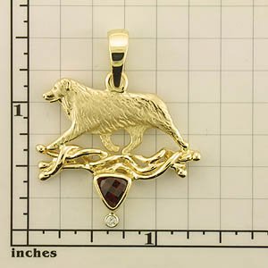 Modal Additional Images for Australian Shepherd Pendant - ASHP279