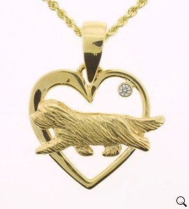 (image for) Bearded Collie Pendant - BCOL285