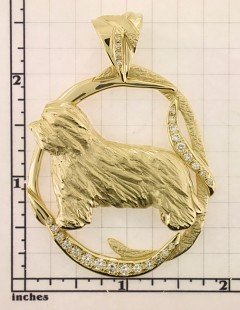 Modal Additional Images for Bearded Collie Pendant - BCOL334