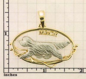 Modal Additional Images for Bearded Collie Pendant - BCOL342