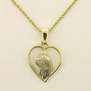 (image for) Bearded Collie Pendant - BCOL372