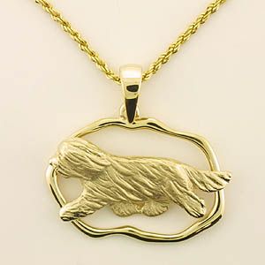 (image for) Bearded Collie Pendant - BCOL373