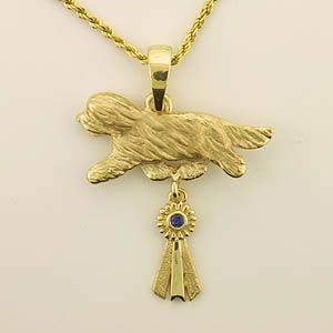 (image for) Bearded Collie Pendant - BCOL374