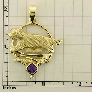Modal Additional Images for Bearded Collie Pendant - BCOL384