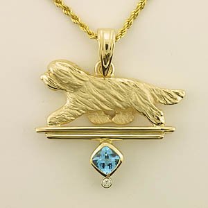 (image for) Bearded Collie Pendant - BCOL411
