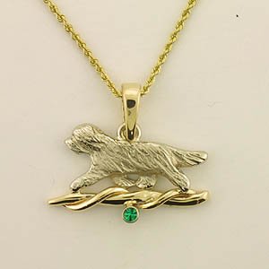 (image for) Bearded Collie Pendant - BCOL419