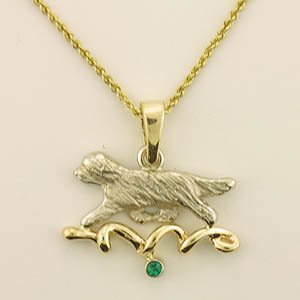 (image for) Bearded Collie Pendant - BCOL429