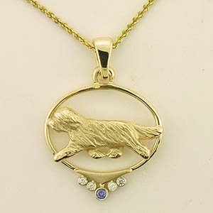 (image for) Bearded Collie Pendant - BCOL430