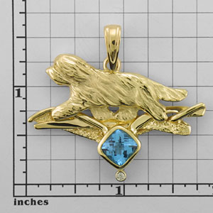 Modal Additional Images for Bearded Collie Pendant - BCOL506