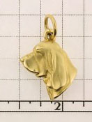 Bloodhound Pendant - BLDH102 - Click Image to Close