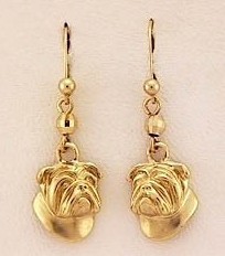 Bulldog Earrings - BULL127
