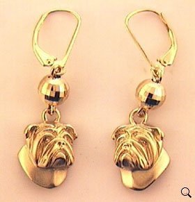 Bulldog Earrings - BULL128