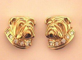 Bulldog Earrings - BULL157
