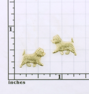 Modal Additional Images for Cairn Terrier Earrings - CARN501