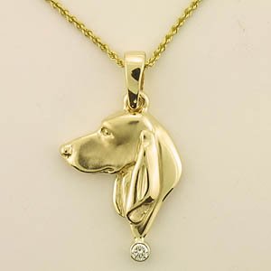 Black and Tan Coonhound Pendant - COON112