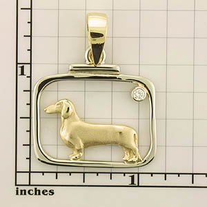 Modal Additional Images for Dachshund, Smooth Pendant - DCHS119