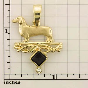 Modal Additional Images for Dachshund, Smooth Pendant - DCHS120