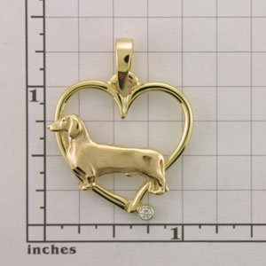 Modal Additional Images for Dachshund, Smooth Pendant - DCHS500
