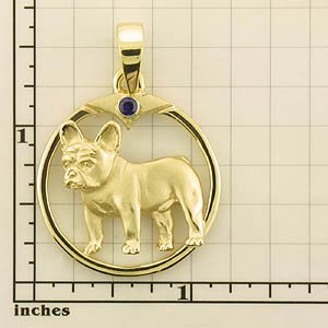 Modal Additional Images for French Bulldog Pendant - FREN153
