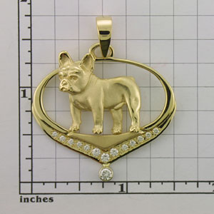 Modal Additional Images for French Bulldog Pendant - FREN500
