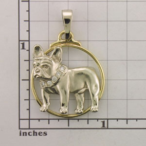Modal Additional Images for French Bulldog Pendant - FREN503