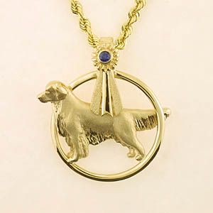 (image for) Golden Retriever Pendant - GOLD113