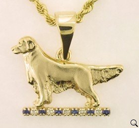(image for) Golden Retriever Pendant - GOLD125