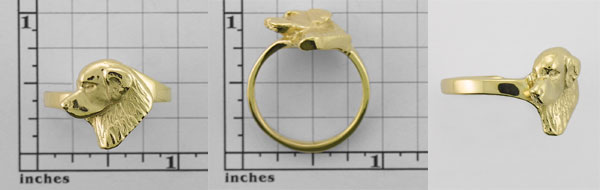 Modal Additional Images for Golden Retriever Ring - GOLD135