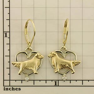 Modal Additional Images for Golden Retriever Earrings - GOLD172