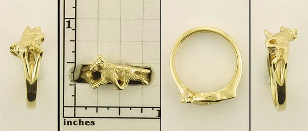 Modal Additional Images for German Shepherd Dog Ring - GSD162