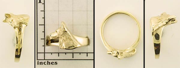 Modal Additional Images for German Shepherd Dog Ring - GSD163