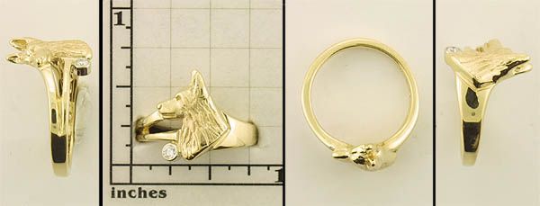 Modal Additional Images for German Shepherd Dog Ring - GSD223