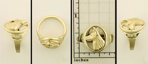 Modal Additional Images for German Shepherd Dog Ring - GSD330