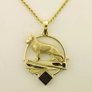 (image for) German Shepherd Dog Pendant - GSD371