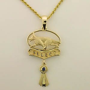 (image for) German Shepherd Dog Pendant - GSD375
