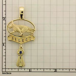 Modal Additional Images for German Shepherd Dog Pendant - GSD375