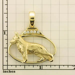 Modal Additional Images for German Shepherd Dog Pendant - GSD388