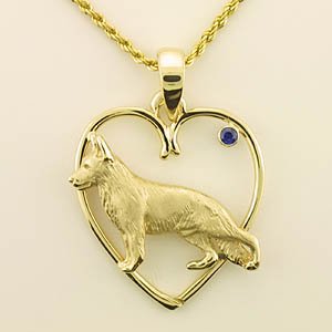 (image for) German Shepherd Dog Pendant - GSD396