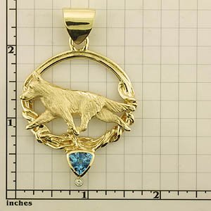 Modal Additional Images for German Shepherd Dog Pendant - GSD403